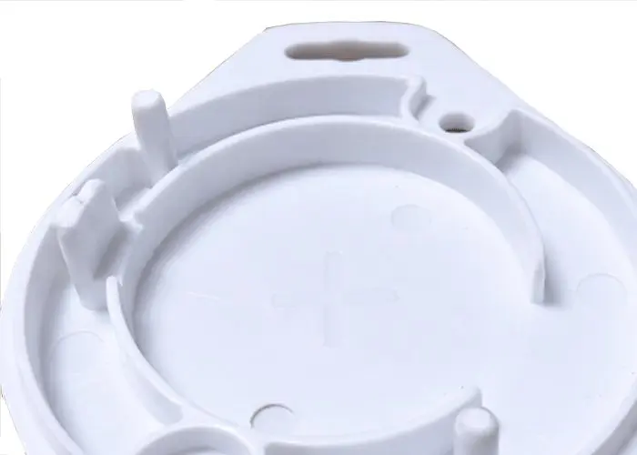 ABS electronic housing close-up showing cosmetic surface and PCB mounting features