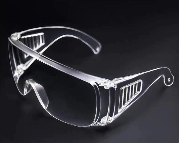 custom injection molded polycarbonate safety goggles